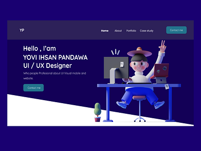 Portfolio header - UI Design website app design ui ux website