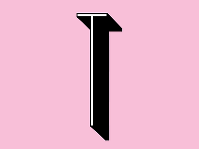 Custom Letter T branding font lettering logo logomark typography