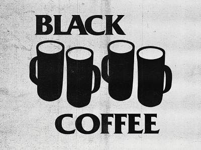 Black Flag Coffee black flag branding coffee design merch monochrome music parody art punk punk rock