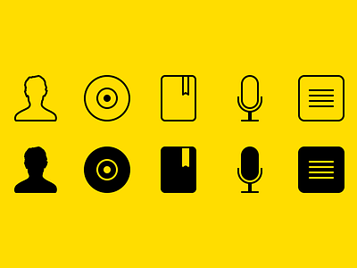 Media Type Icons
