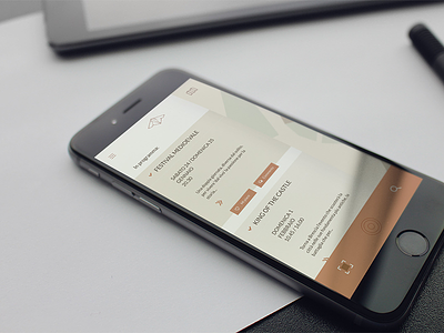 Castello di Brescia - App app concept design identity ios iphone mobile ui
