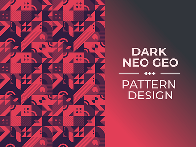 Dark Neo Geo (Abstract Geometric) Pattern Design abstract abstract art abstract design abstraction art design designs flat graphic design graphic design graphicdesign illustration pattern pattern design patterns vector