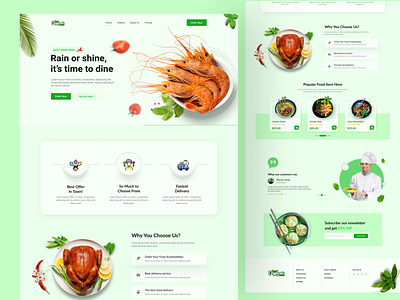 Food Delivery Landing Page 🍕