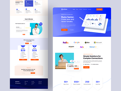 Saas Landing Page Ui Design. branding clean design landing landing page landingpage platform ui ui design ux uxdesign web website