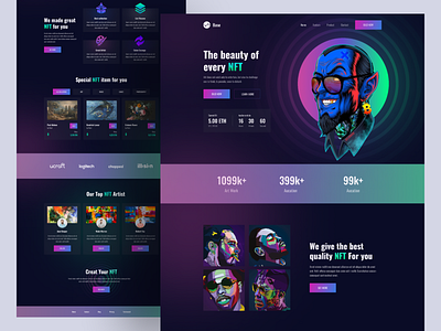 Base - NFT Landing Page UI Design. by Shahriar Sohag for ITO Team on ...