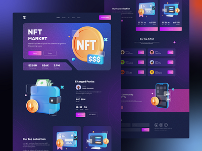 NFT Landing Page - Ui Design