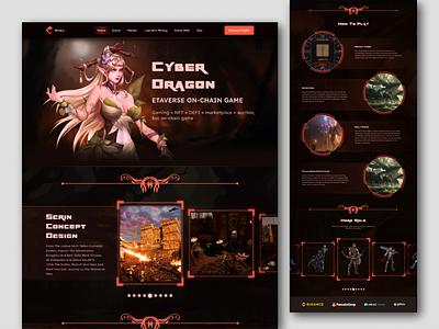 NFT Game website redesign