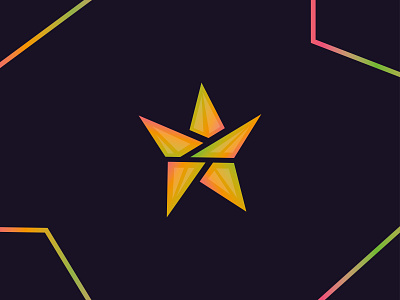 Star Modern Logo Design graphic design icon professional logo star