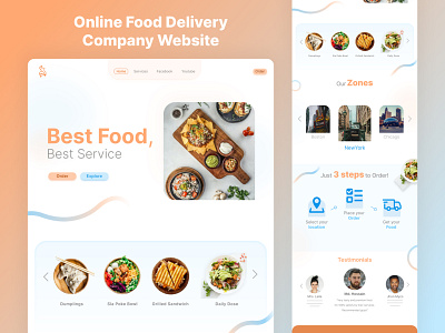 Food Delivery Website Ui Design