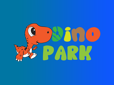 Dinosaur Amusement Park logo - Day 35 #dailylogochallenge daily 100 challenge dailyuichallenge design flat icon logo