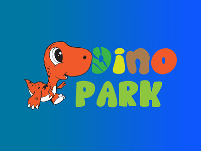 Dinosaur Amusement Park logo - Day 35 #dailylogochallenge