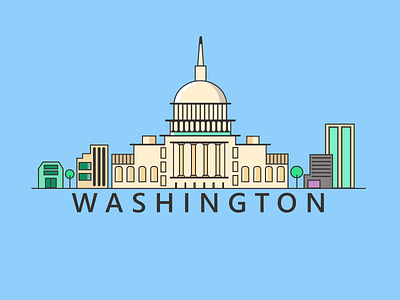 Washington art branding graphic graphic design graphicdesign icon illustration logo minimal vector