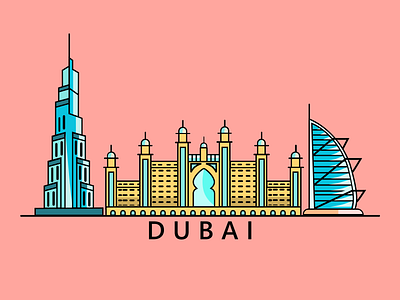 Dubai app art graphic design graphicdesign icon illustration illustrator logo minimal ui ux