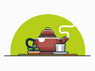 Tea abstract app art branding design food graphic design icon logo minimal travel app ui