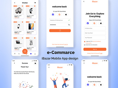 Shopping ecommerce mobile app design app ecommerce homepage login page mobile mobile app mobile app design shopping signup ui