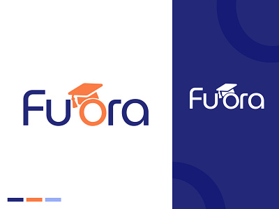 Fuora- Learning logo LMS branding design ecommerce education logo eye catchy logo f font logo fu font logo graphic design logo logo design typography ui