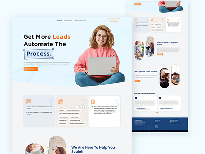 Digital Marketing Consulting landing page digital marketing landing page graphic design home page landing page marketing landing page ui ui design