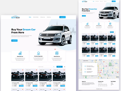 Landing Page of Car Rental Company