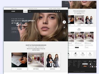 FASHION WEBSITE DESIGN app branding creative design design full website create graphic design illustration logo redesign typography ui ui design ux ux design vector website create website design website redesign