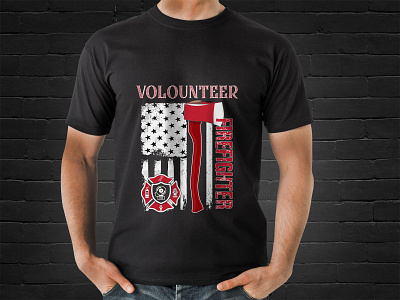 Volunteer firefighter tshirt design 4 awesome t shirt design creative design custom t shirt firefighter t shirt design graphic t shirt new t shirt t shirt t shirts volunteer