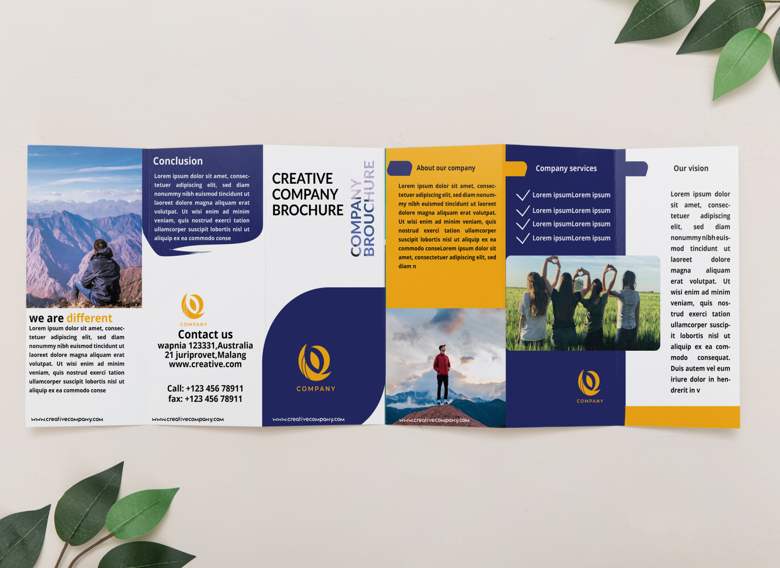 Tri-fold brochure design by Baharul Islam on Dribbble