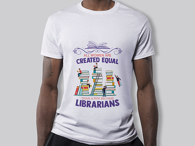 Library t shirt design