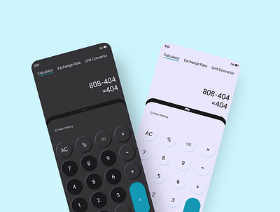 Calculator Ui app app design applications design front end development ui design vector