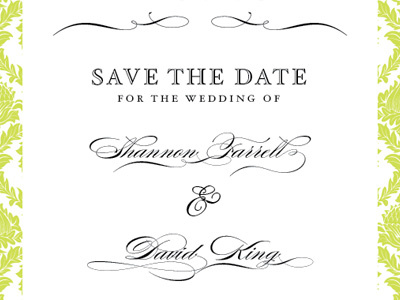 Save The Date savethedate script typography wedding
