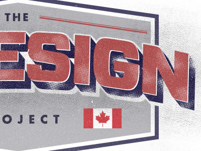 The Redesign Project logo texture typography