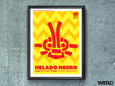 Helado Negro Poster design gigposter music poster screen print silkscreen
