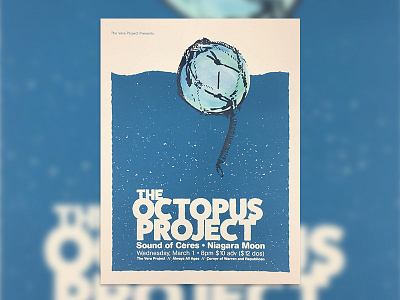 The Octopus Project poster gigposter poster screen printing