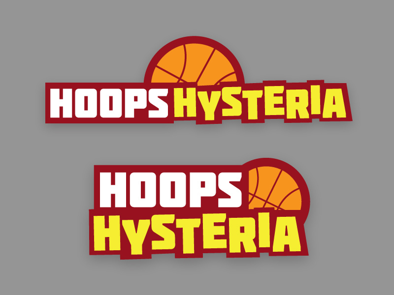 Hoops Hysteria Logo by David Gallo on Dribbble