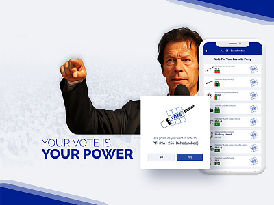 Pakistan Election 2018 app design election