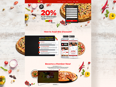 Pizza Hut Landing Page design website