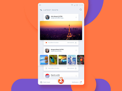 Social Media App Design