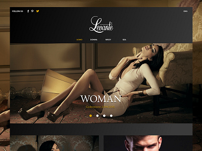 Redesign for Levante's web site