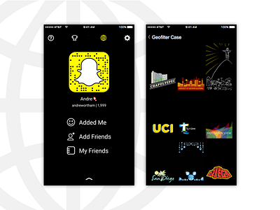 Snapchat Geofilters design ios mobile sketch snapchat ui