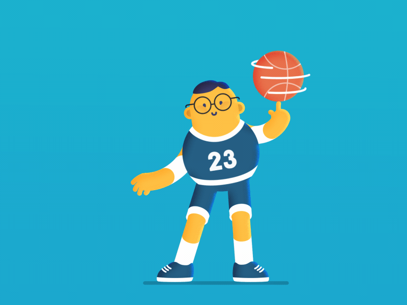 Jiggly Wobbly Moves animationsmashdown ball basketball bounce deekay dribble motionmarkus