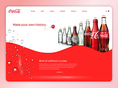 Coca-Cola branding company branding icon illustration logo pepsi web web design