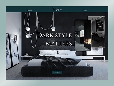 Black Light black white black ui branding design interior design interiors logo modern style ui ux web web design