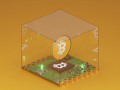 Crypto Circuit - #BTC 3d 3d art art bitcoin bitcoin art blender blender 3d btc collectibles crypto crypto art cycles render design graphic design