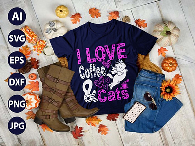 LOVE CAT MOM AWESOME  TYPOGRAPHY  T-SHIRT  DESIGN