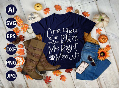 CAT MOM AWESOME TYPOGRAPHY T-SHIRT DESIGN