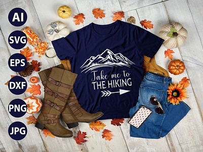 Hiking Mountains Campfire Tent AWESOME TYPOGRAPHY T-SHIRT DESIGN