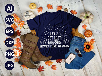 Adventure always Hiking Mountains Campfire Tent AWESOME TYPOGRAP