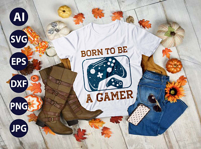 Gaming Tent AWESOME TYPOGRAPHY T-SHIRT DESIGN