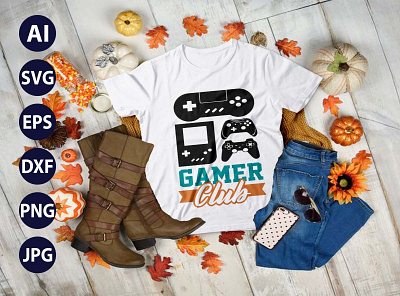 Gaming Tent AWESOME TYPOGRAPHY T-SHIRT DESIGN