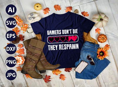 Gaming Tent AWESOME TYPOGRAPHY T-SHIRT DESIGN