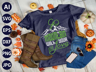 AWESOME Mountain Adventure HIKING TYPOGRAPHY T-SHIRT DESIGN