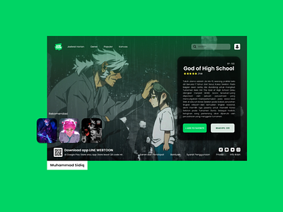 [REDESIGN] ~ Webtoon Landing Page